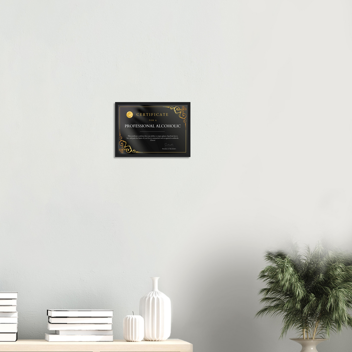 Professional Alcoholic Certificate