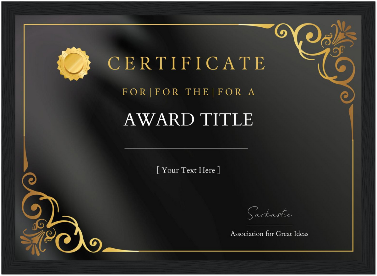 Custom Certificate