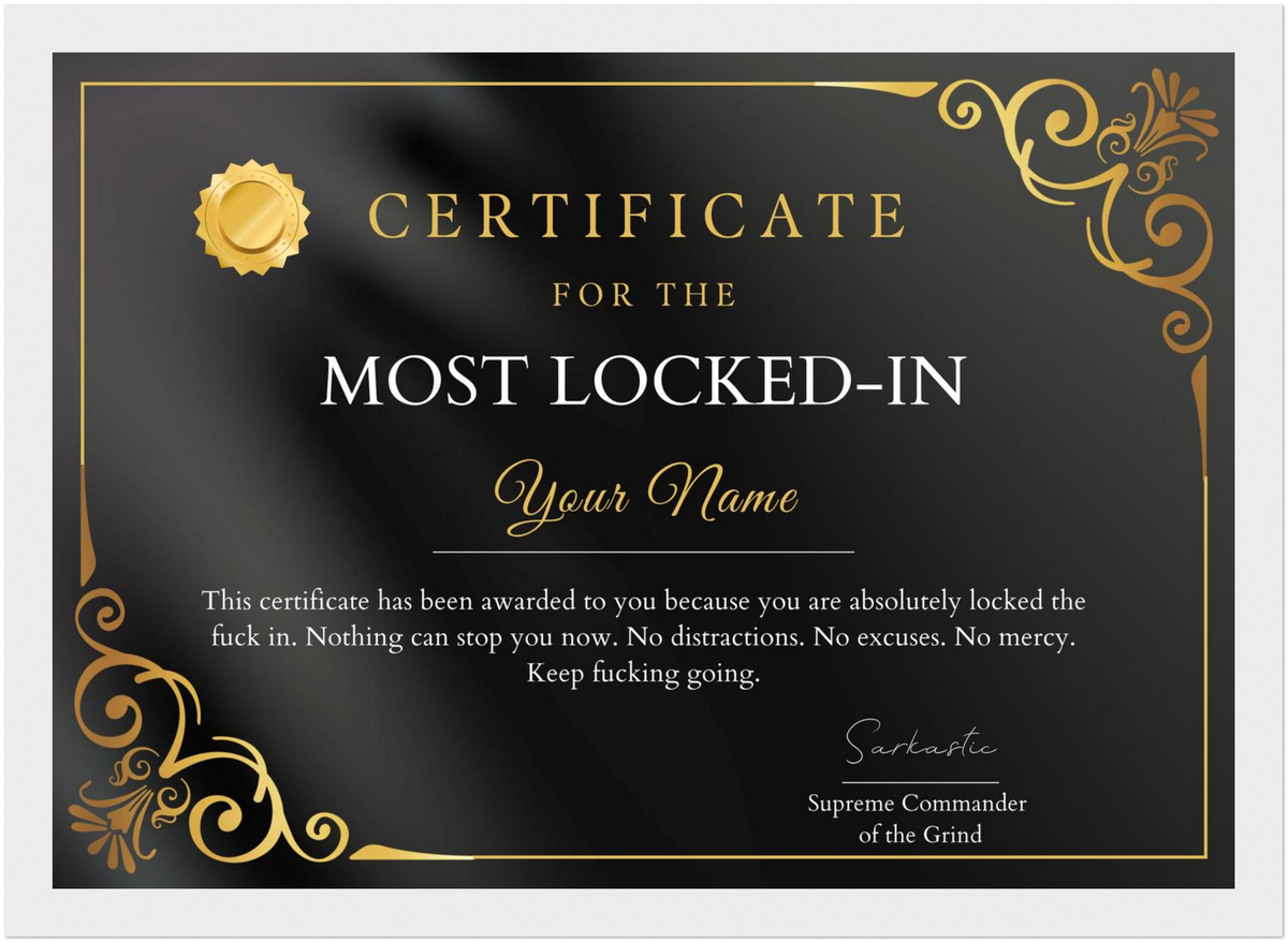 Most Locked-in Certificate
