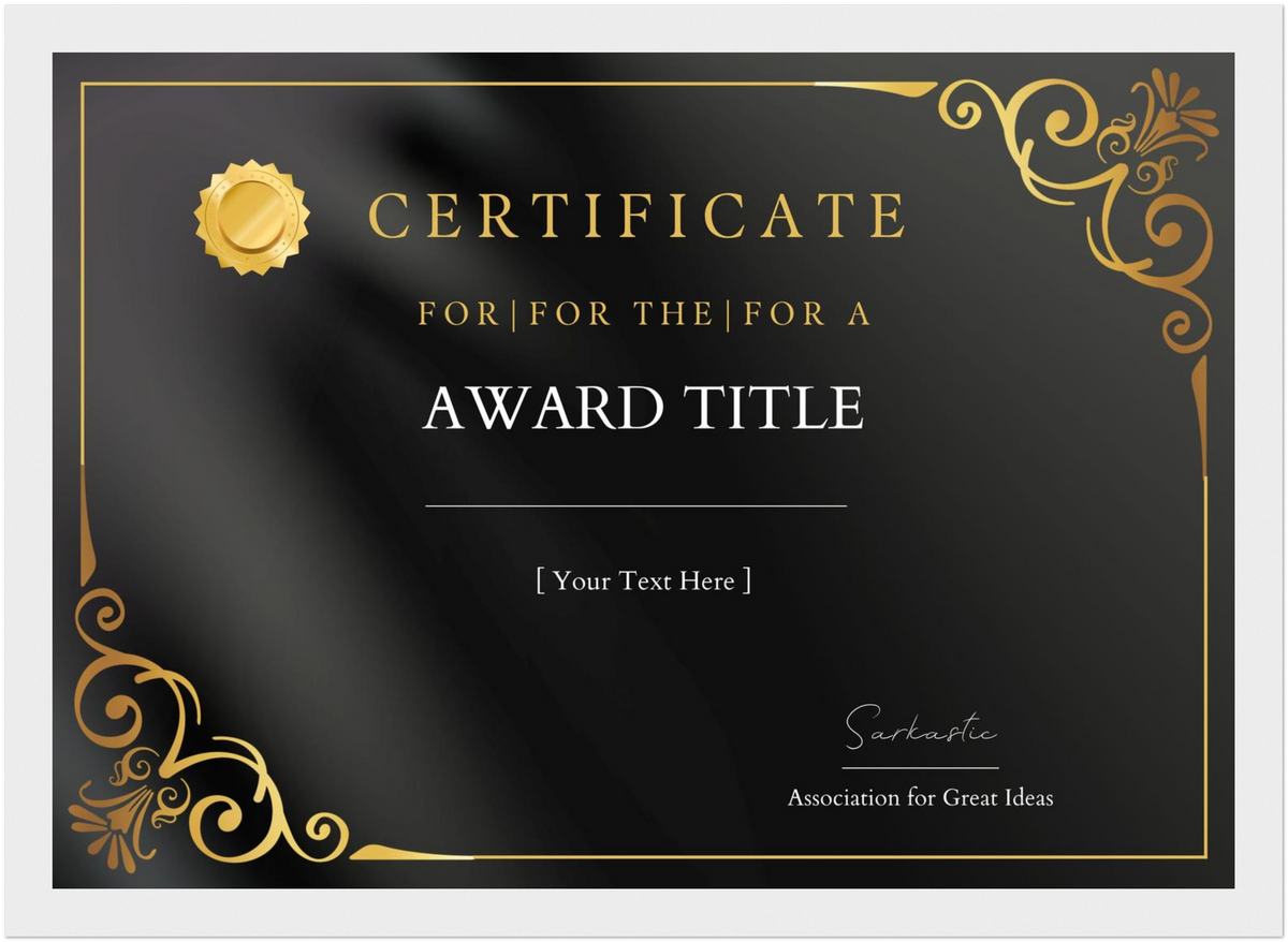 Custom Certificate