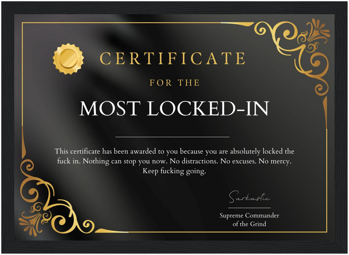 Most Locked-in Certificate