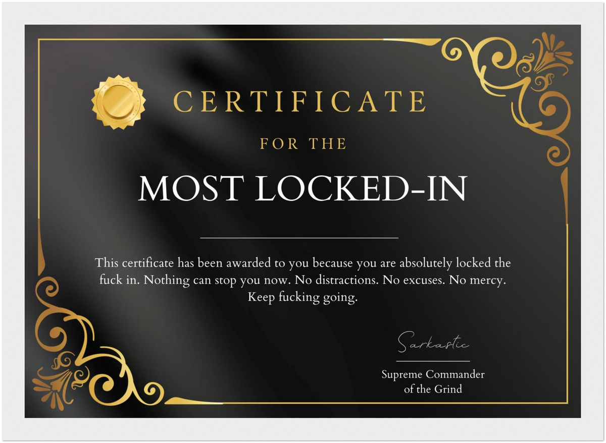 Most Locked-in Certificate